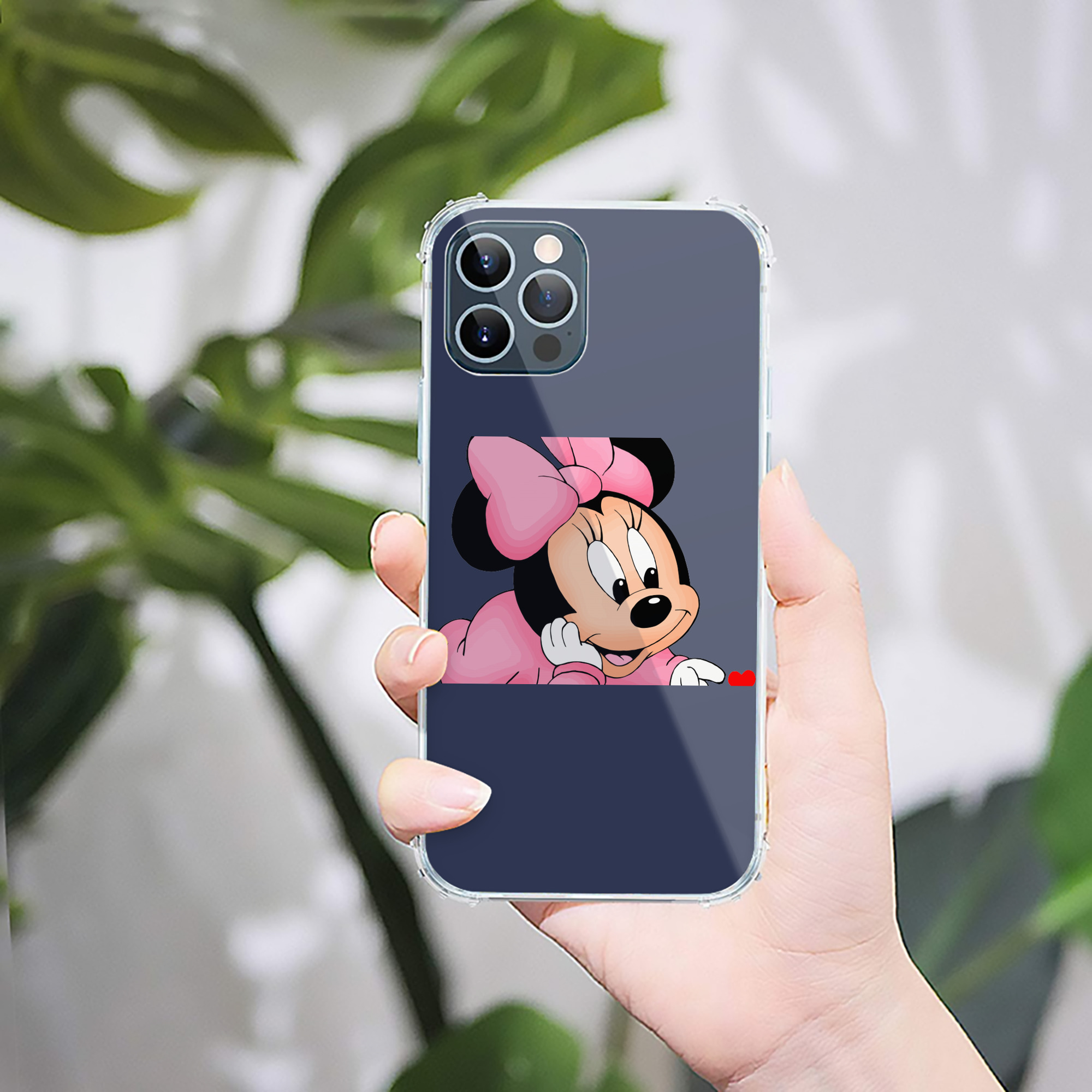 （画像用） ミッキーマウス Mickey Mouse 【iPhone 12シリーズ対応】透明スマホケース（クリアソフトケース）